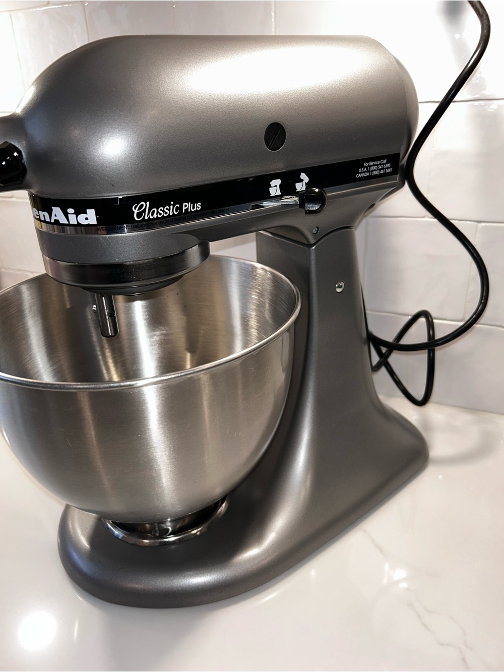 KitchenAid 4.5-Quart 10-Speed Silver Stand Mixer - Picture 6 of 9